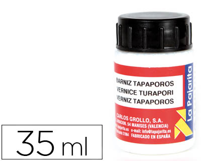 Barniz tapaporos La Pajarita 35ml.